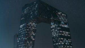 这是一张展示现代建筑夜景的照片，画面中一座设计独特的摩天大楼在夜空中显得格外引人注目。这座建筑以其不规则的几何形状和网格状的外立面在众多高楼中脱颖而出，其内部灯光透过玻璃幕墙，与繁星点点的夜空交相辉映，营造出一种未来感和科技感。 关于2025年中国Likee网红推广合作收费标准，这将根据网红的粉丝数量、影响力、内容创作能力以及推广活动的具体需求来确定。合作模式可能包括固定费用、按效果付费或两者的结合。具体的收费标准需要与Likee平台或相关网红进行详细沟通，以确保双方对合作条款有清晰的理解和共识。通过与网红的合作，品牌可以更有效地扩大其在目标受众中的影响力，提升品牌知名度和产品销量。